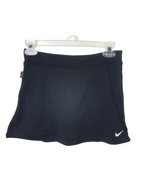 Nike Womens Court Athletic Skort M Black Dri-Fit Sporty Inner Shorts Tennis